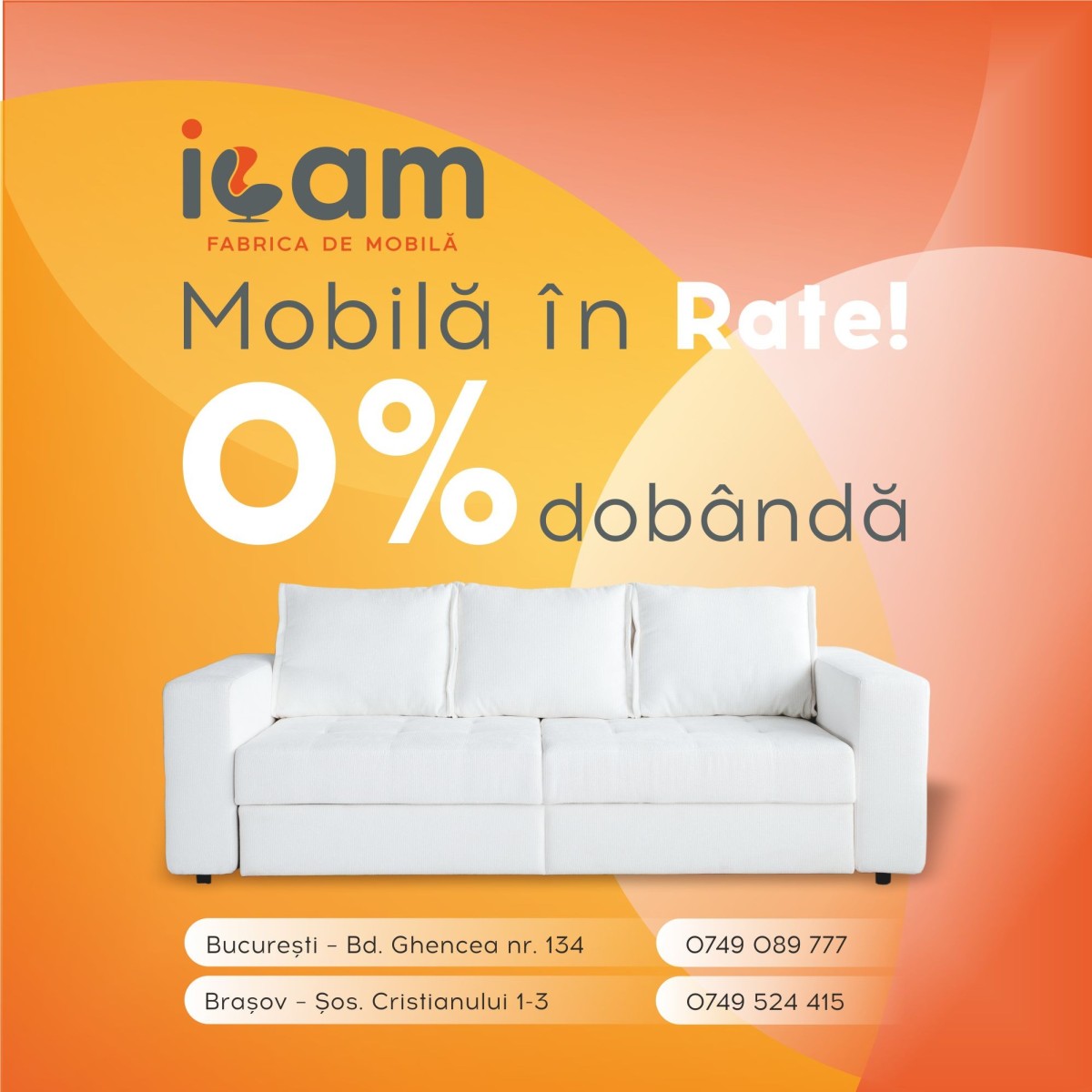 Mobilier de calitate, plată ușoară în rate!
