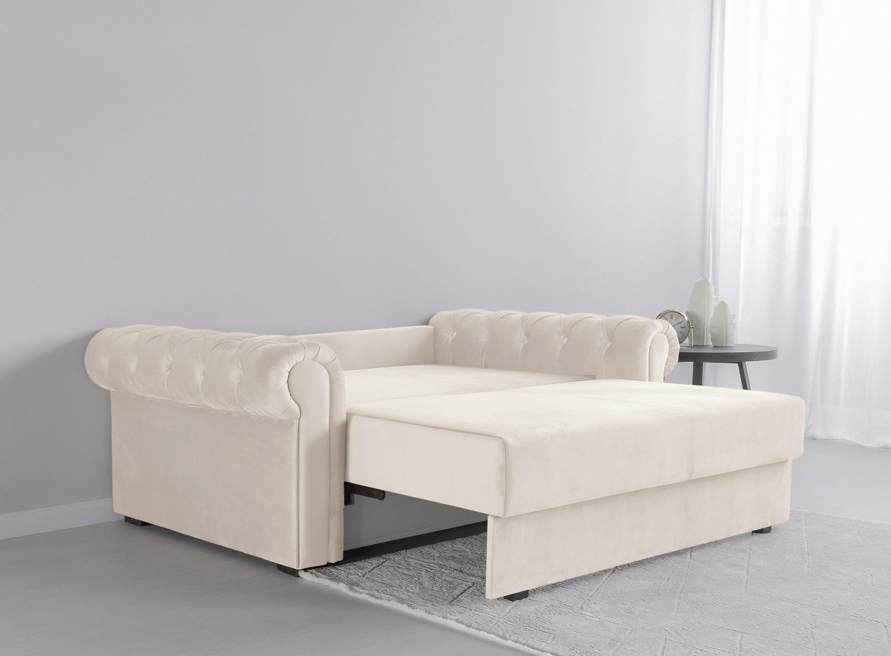 Canapea LUXURY mini, cu ladă de depozitare,1850x1060x850, suprafața dormit 1620x1300.