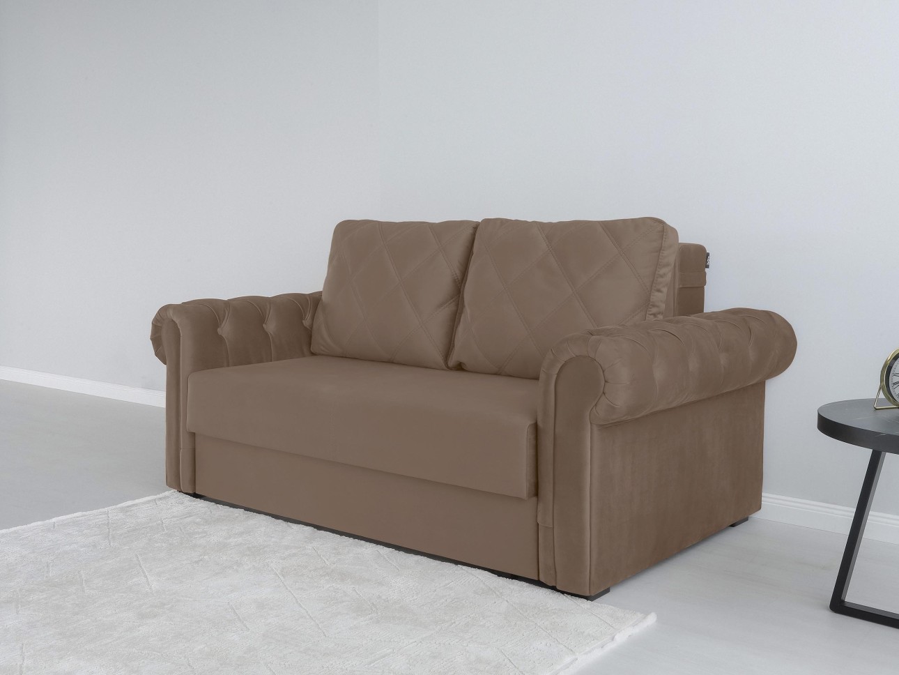 Canapea LUXURY mini, cu ladă de depozitare,1850x1060x850, suprafața dormit 1620x1300.