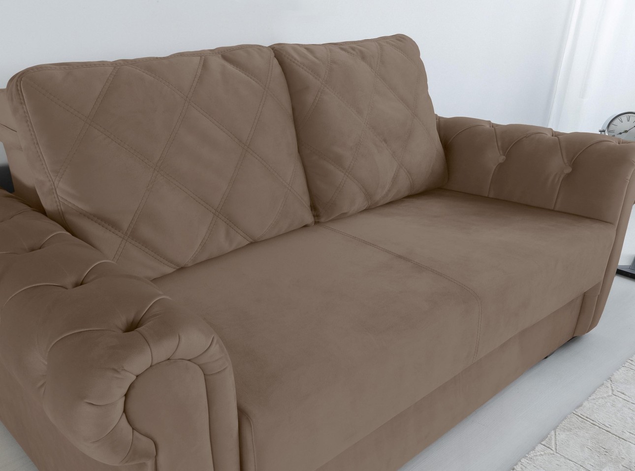 Canapea LUXURY mini, cu ladă de depozitare,1850x1060x850, suprafața dormit 1620x1300.