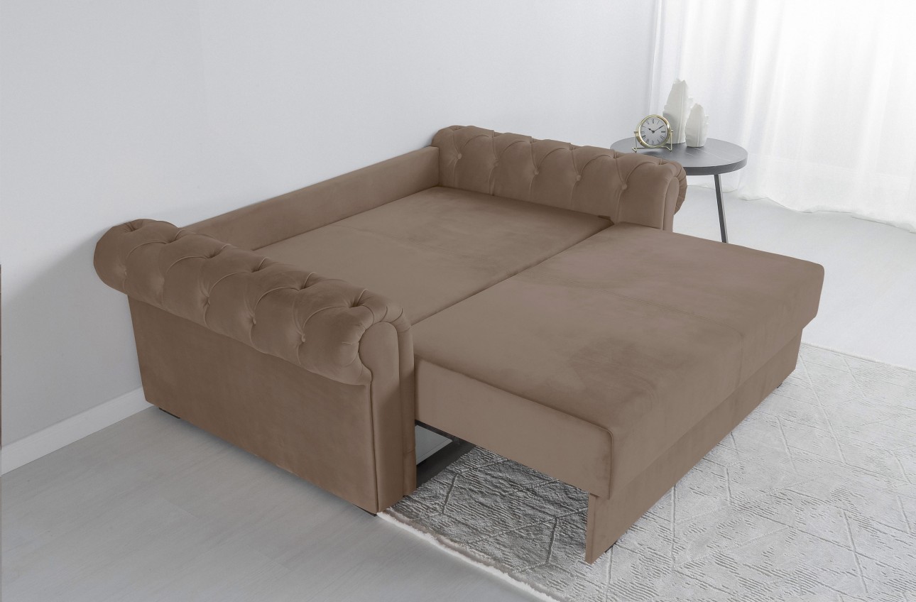Canapea LUXURY mini, cu ladă de depozitare,1850x1060x850, suprafața dormit 1620x1300.