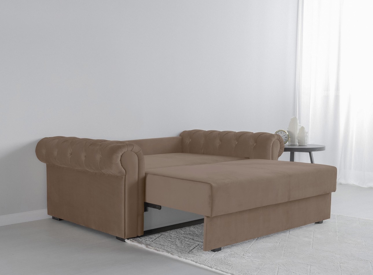 Canapea LUXURY mini, cu ladă de depozitare,1850x1060x850, suprafața dormit 1620x1300.