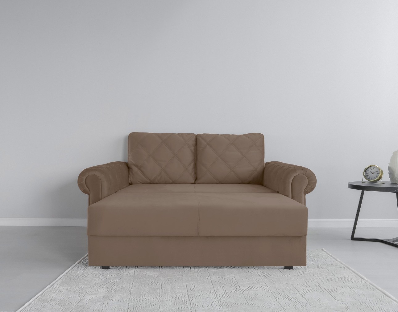 Canapea LUXURY mini, cu ladă de depozitare,1850x1060x850, suprafața dormit 1620x1300.
