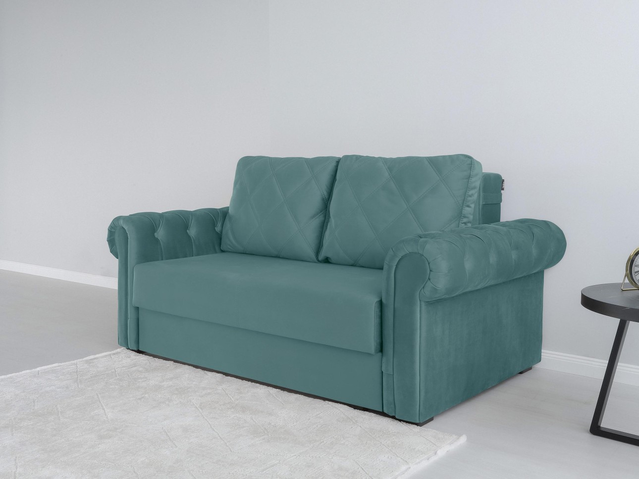 Canapea LUXURY mini, cu ladă de depozitare,1850x1060x850, suprafața dormit 1620x1300.