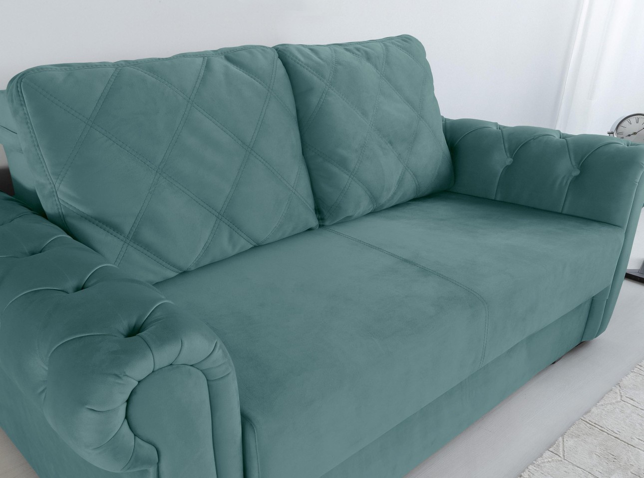 Canapea LUXURY mini, cu ladă de depozitare,1850x1060x850, suprafața dormit 1620x1300.