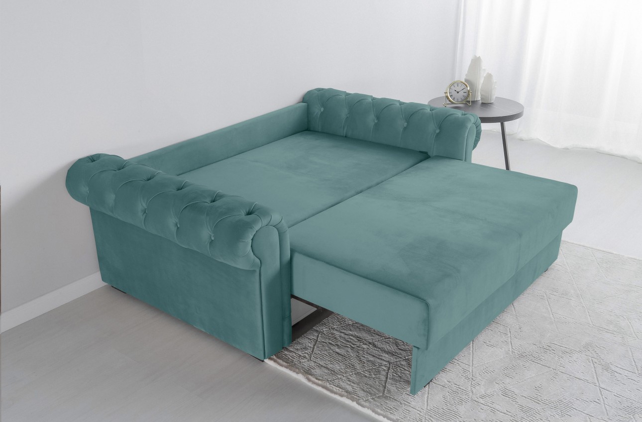 Canapea LUXURY mini, cu ladă de depozitare,1850x1060x850, suprafața dormit 1620x1300.