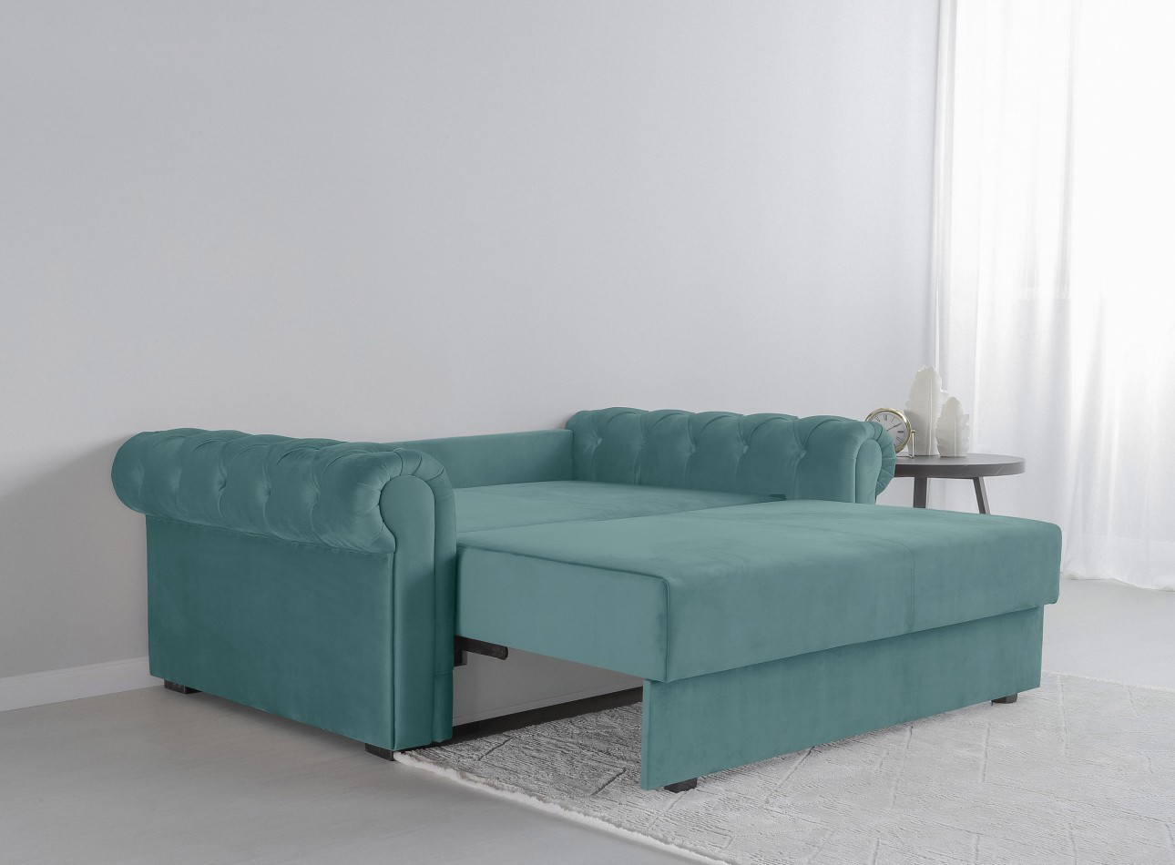 Canapea LUXURY mini, cu ladă de depozitare,1850x1060x850, suprafața dormit 1620x1300.