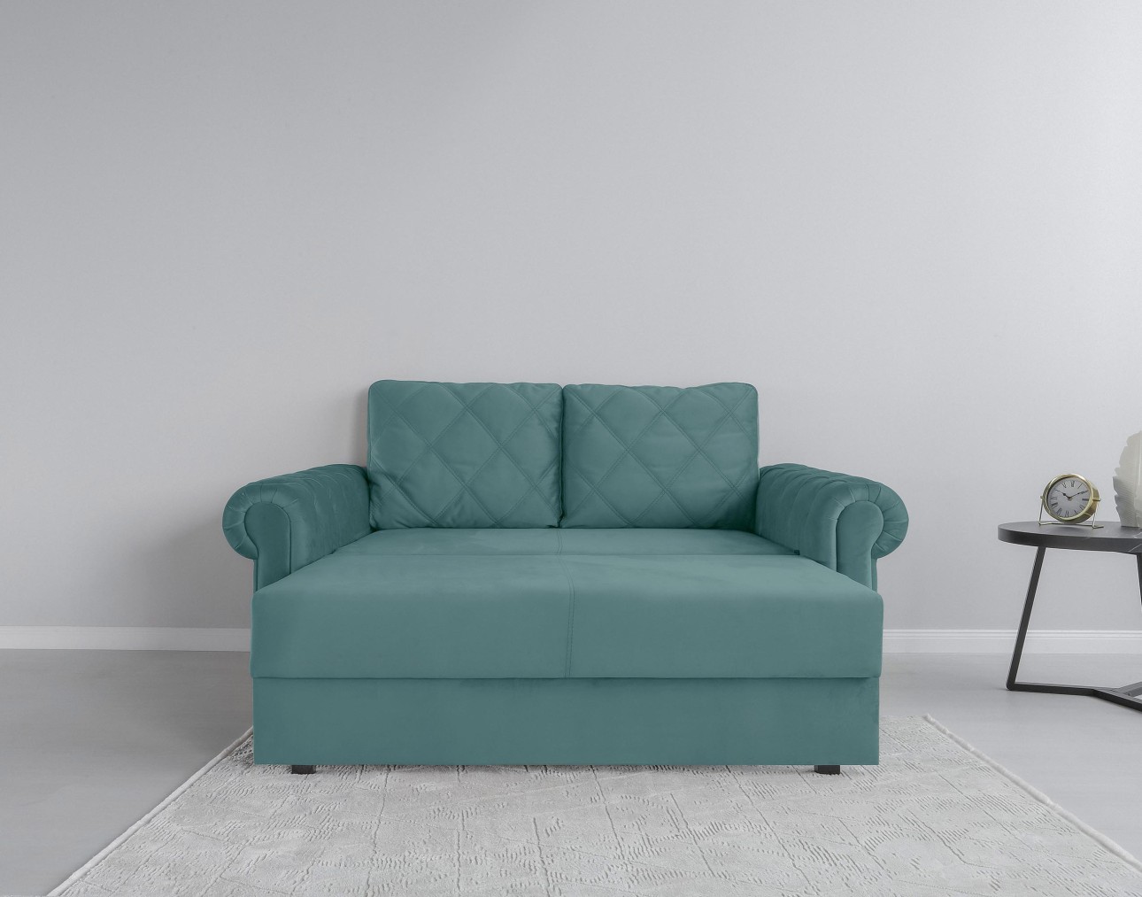Canapea LUXURY mini, cu ladă de depozitare,1850x1060x850, suprafața dormit 1620x1300.
