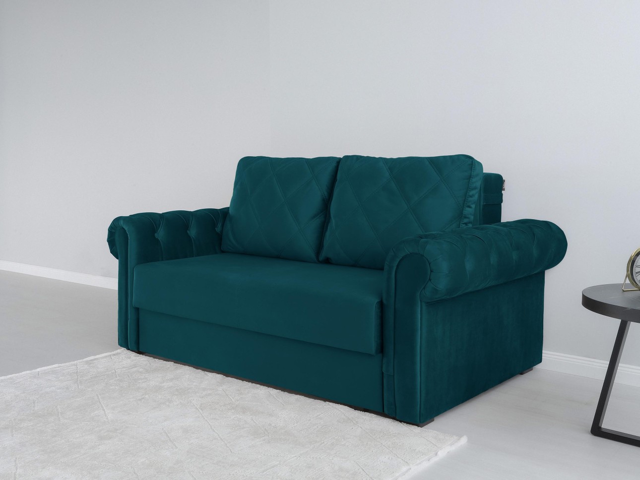 Canapea LUXURY mini, cu ladă de depozitare,1850x1060x850, suprafața dormit 1620x1300.