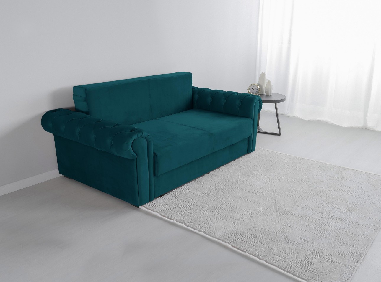 Canapea LUXURY mini, cu ladă de depozitare,1850x1060x850, suprafața dormit 1620x1300.