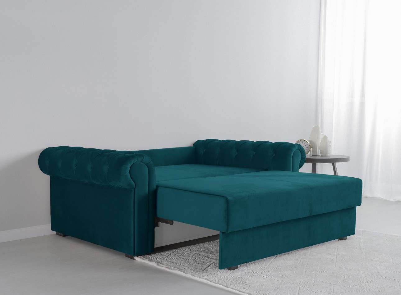 Canapea LUXURY mini, cu ladă de depozitare,1850x1060x850, suprafața dormit 1620x1300.