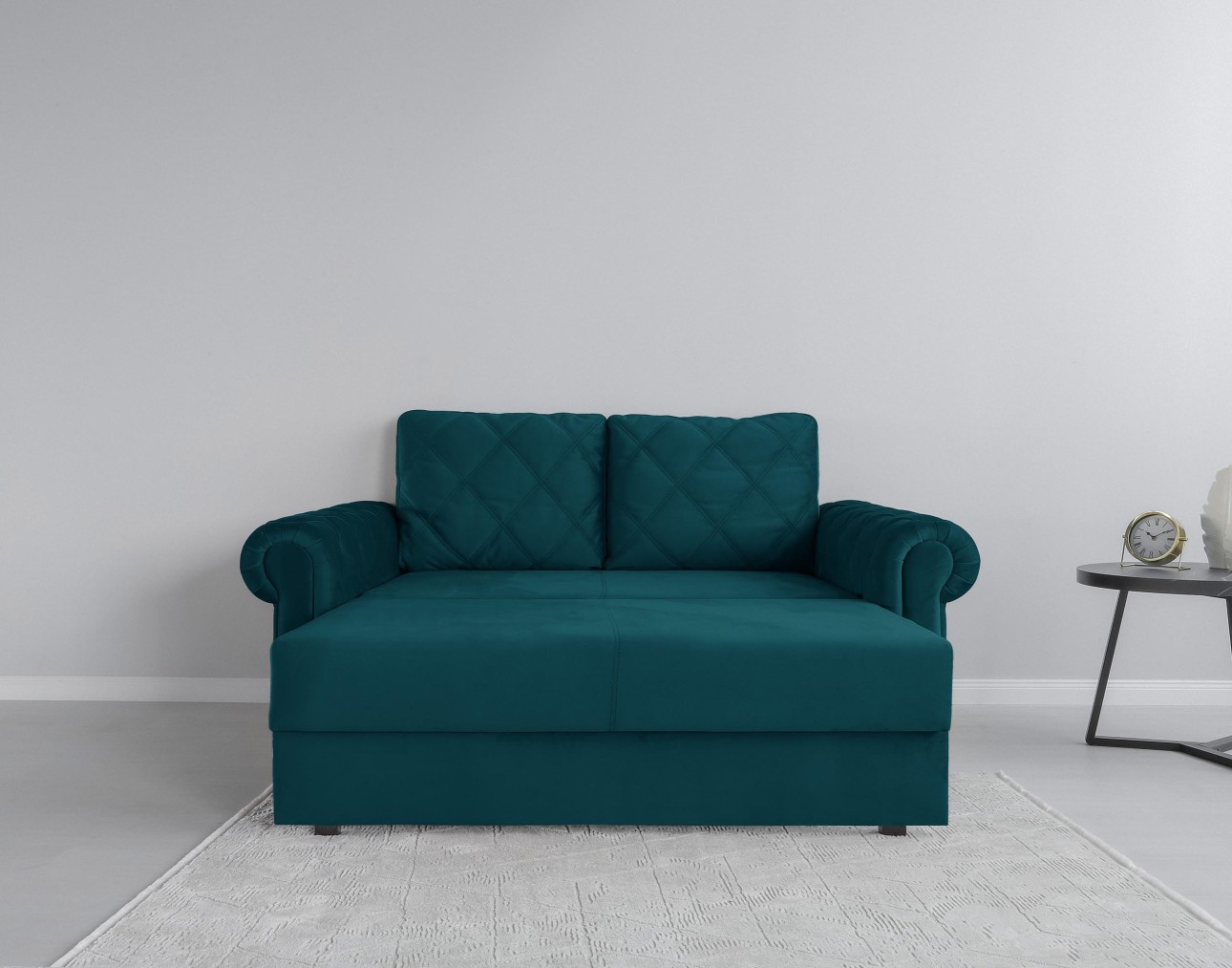 Canapea LUXURY mini, cu ladă de depozitare,1850x1060x850, suprafața dormit 1620x1300.