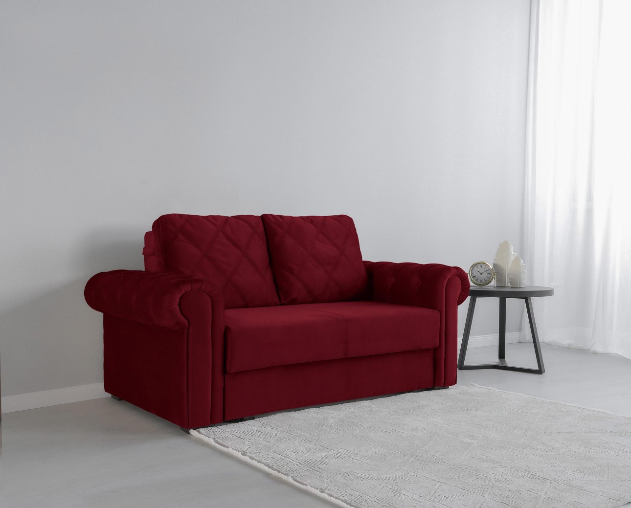 Canapea LUXURY mini, cu ladă de depozitare,1850x1060x850, suprafața dormit 1620x1300.