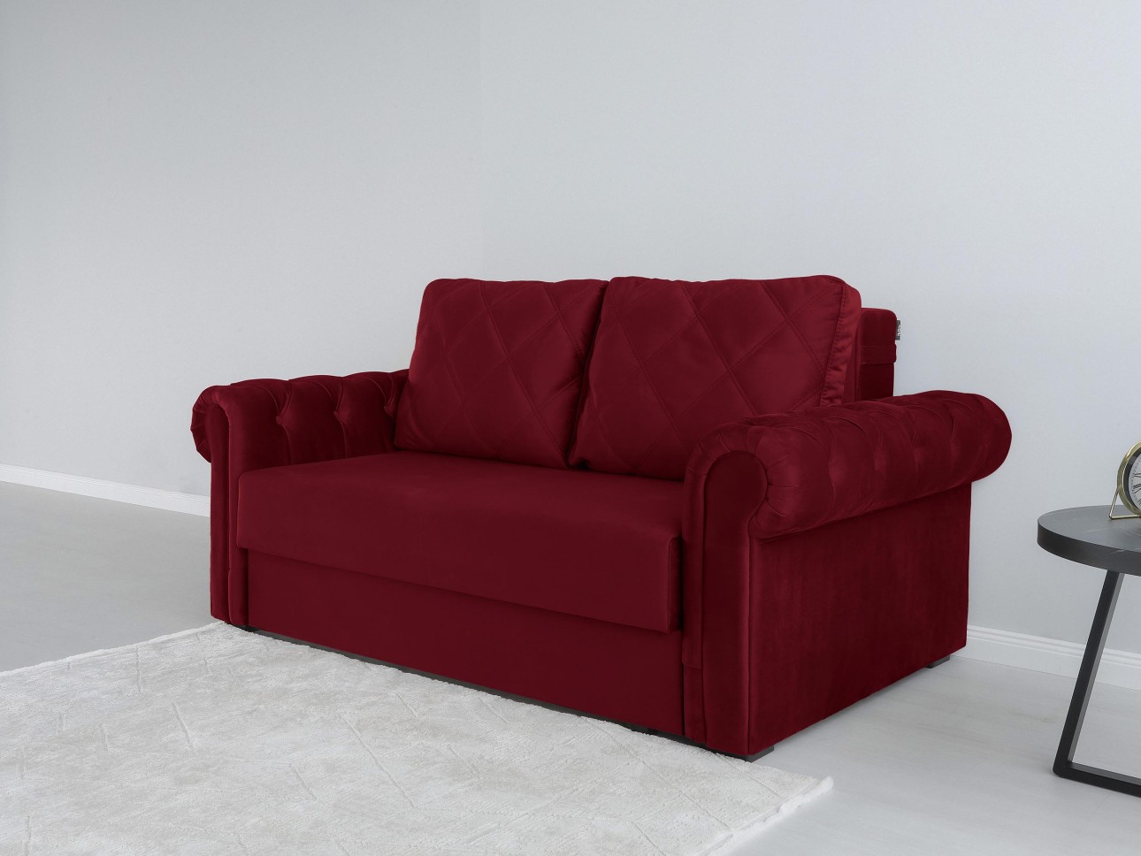 Canapea LUXURY mini, cu ladă de depozitare,1850x1060x850, suprafața dormit 1620x1300.