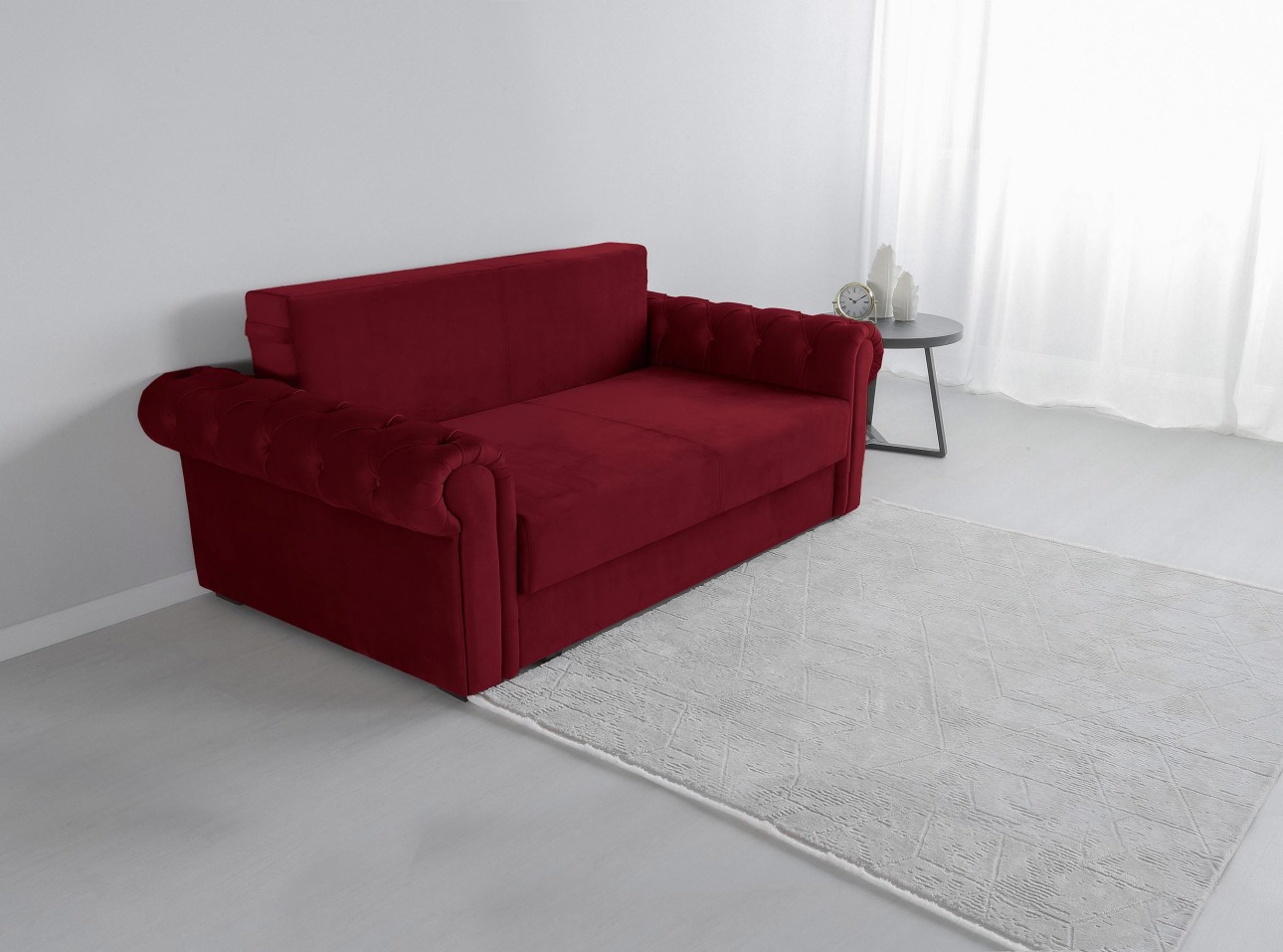 Canapea LUXURY mini, cu ladă de depozitare,1850x1060x850, suprafața dormit 1620x1300.
