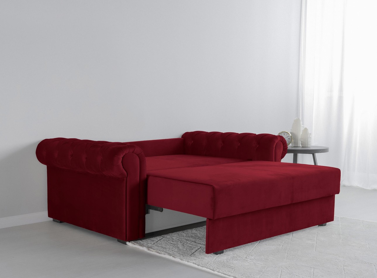 Canapea LUXURY mini, cu ladă de depozitare,1850x1060x850, suprafața dormit 1620x1300.