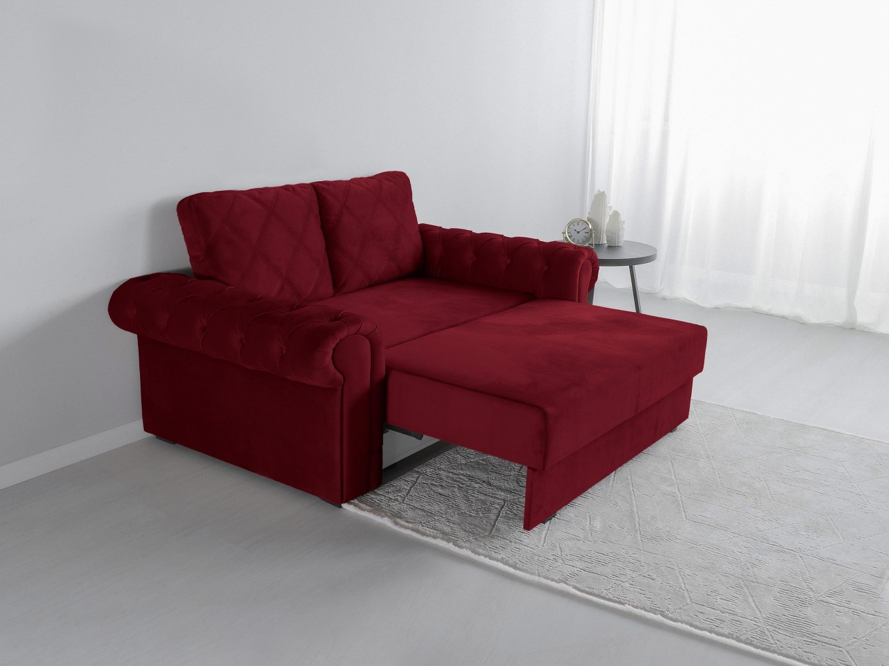 Canapea LUXURY mini, cu ladă de depozitare,1850x1060x850, suprafața dormit 1620x1300.