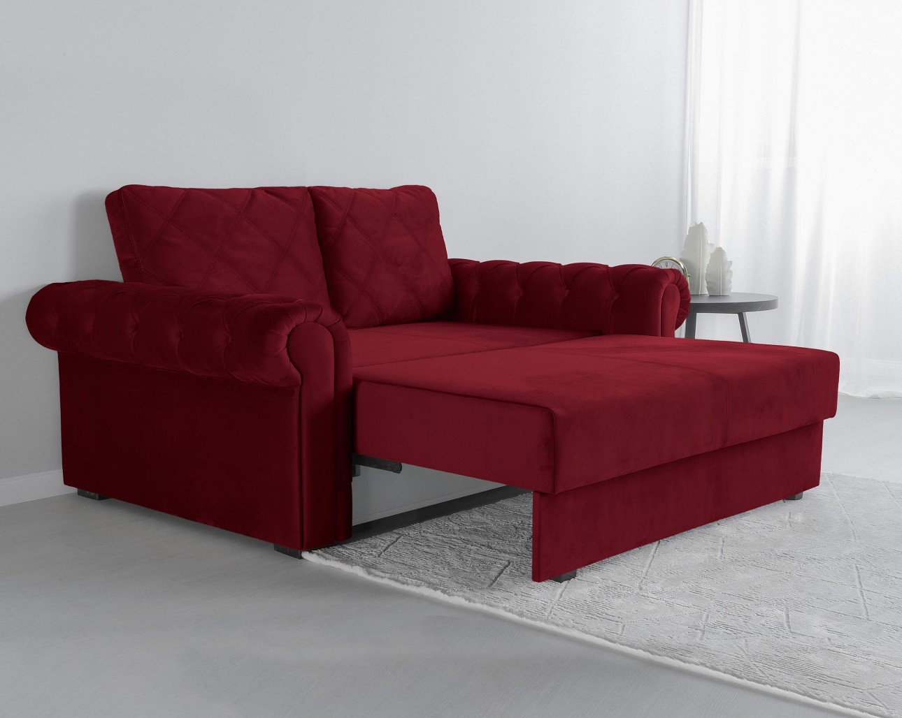 Canapea LUXURY mini, cu ladă de depozitare,1850x1060x850, suprafața dormit 1620x1300.