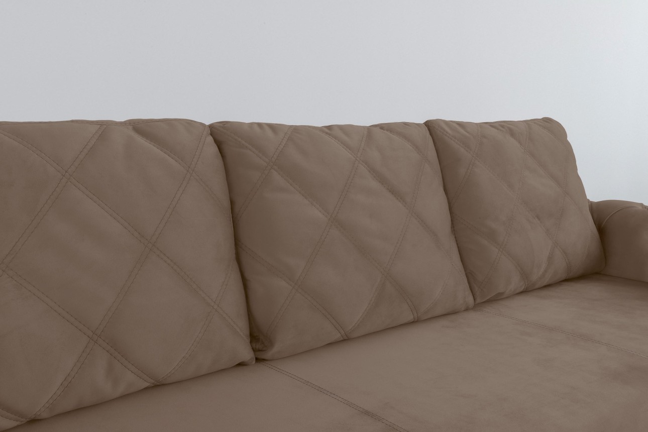 Canapea extensibilă LUXURY, cu ladă de depozitare, 2450x1060x850, suprafața dormit 1960x1600