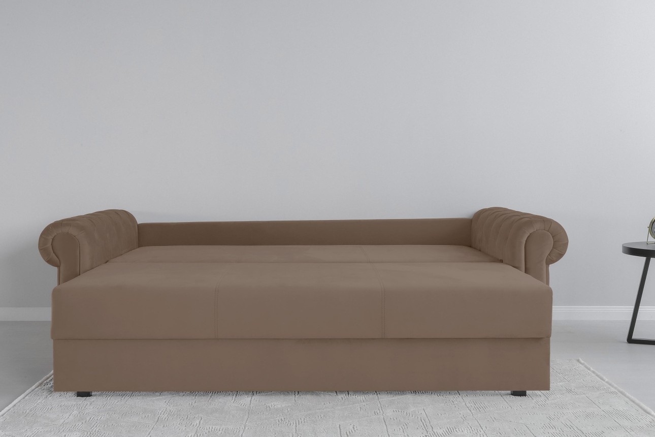 Canapea extensibilă LUXURY, cu ladă de depozitare, 2450x1060x850, suprafața dormit 1960x1600