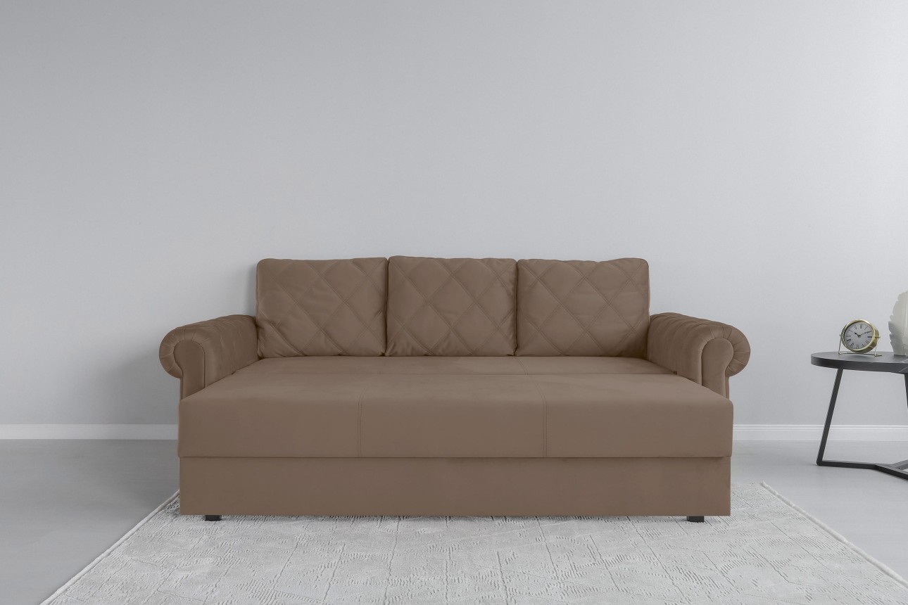 Canapea extensibilă LUXURY, cu ladă de depozitare, 2450x1060x850, suprafața dormit 1960x1600