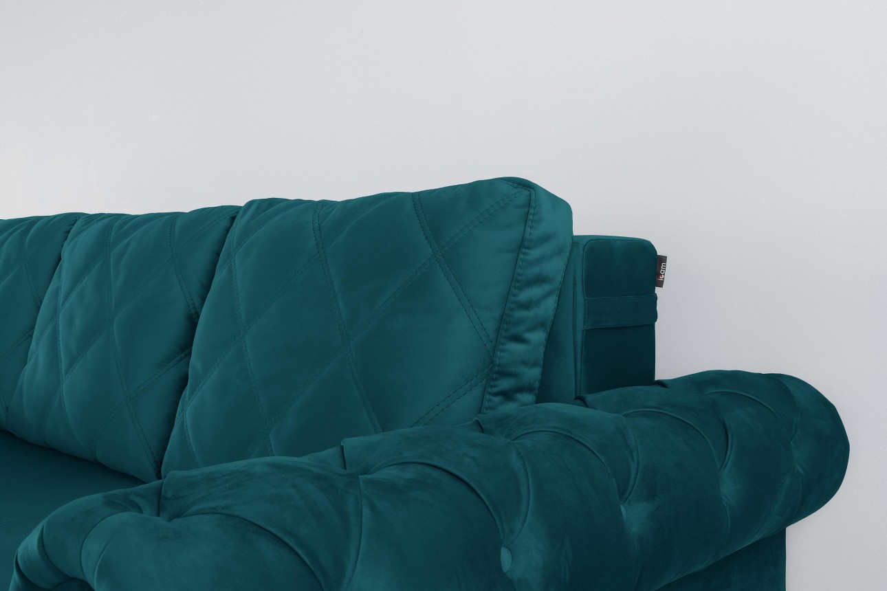 Canapea extensibilă LUXURY, cu ladă de depozitare, 2450x1060x850, suprafața dormit 1960x1600