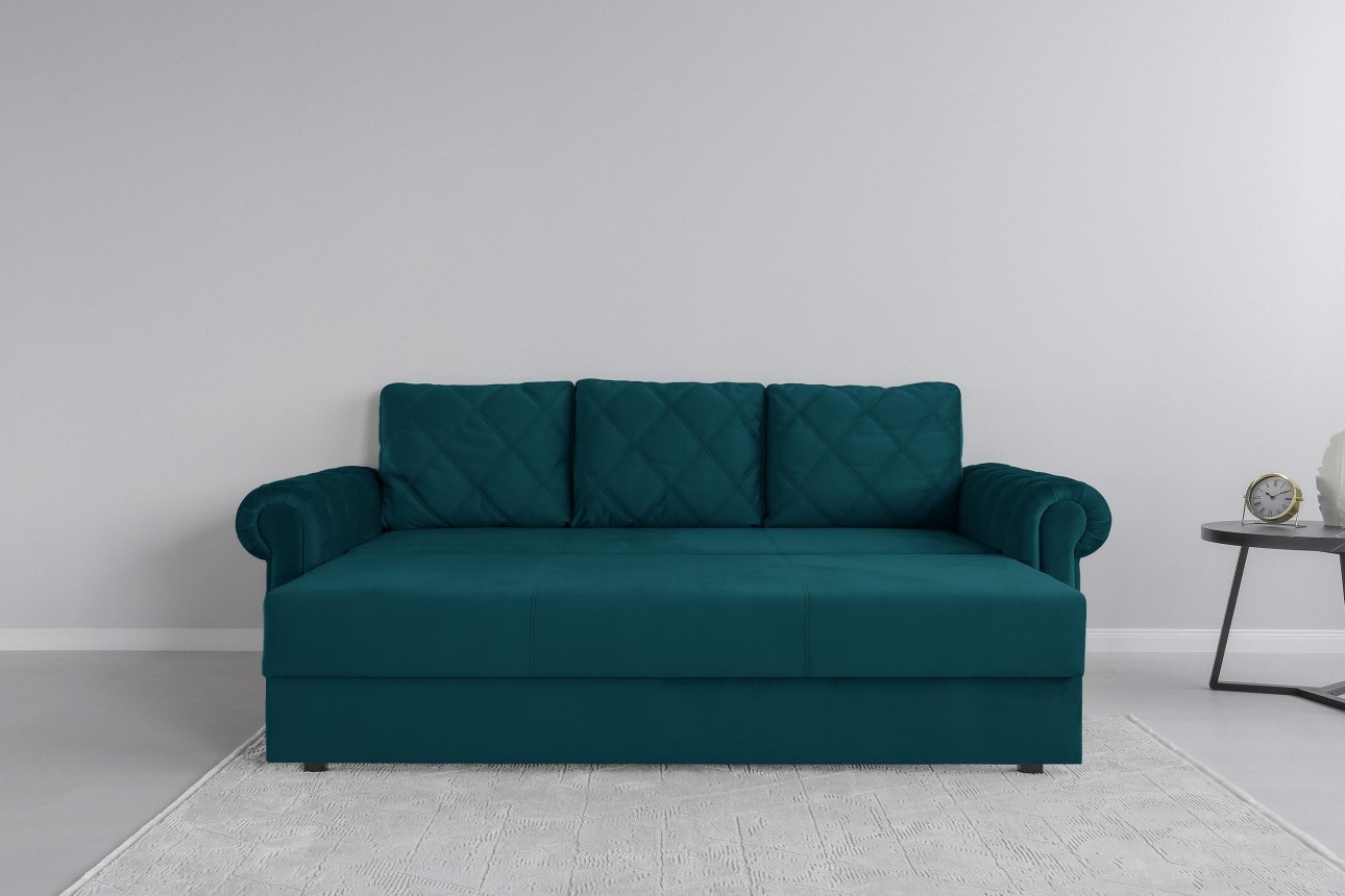 Canapea extensibilă LUXURY, cu ladă de depozitare, 2450x1060x850, suprafața dormit 1960x1600