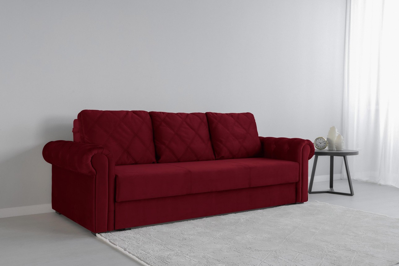 Canapea extensibilă LUXURY, cu ladă de depozitare, 2450x1060x850, suprafața dormit 1960x1600