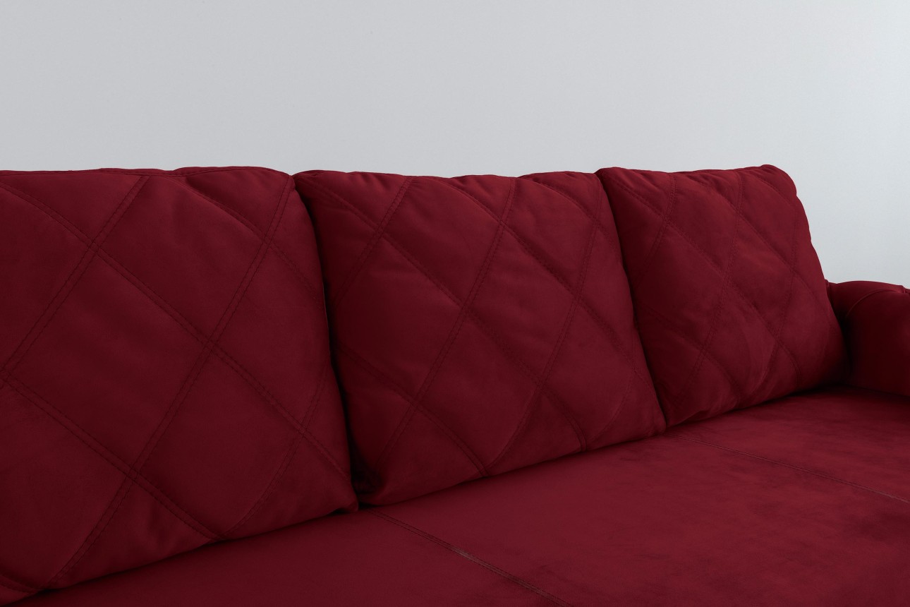 Canapea extensibilă LUXURY, cu ladă de depozitare, 2450x1060x850, suprafața dormit 1960x1600