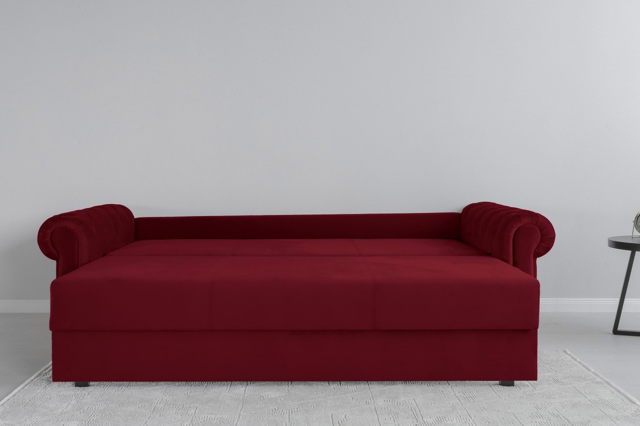 Canapea extensibilă LUXURY, cu ladă de depozitare, 2450x1060x850, suprafața dormit 1960x1600