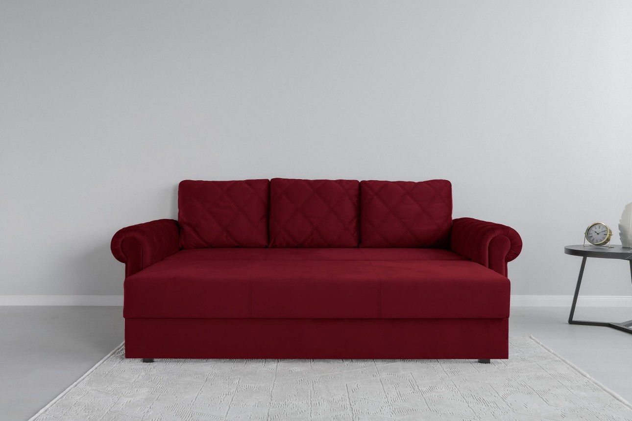 Canapea extensibilă LUXURY, cu ladă de depozitare, 2450x1060x850, suprafața dormit 1960x1600