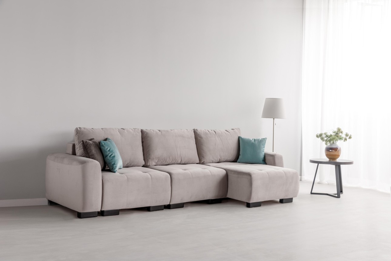 Canapea modulară KING 3 (700), cu lada depozitare, 2650x1170x720 mm, spațiu de dormit 2100x1600 mm.
