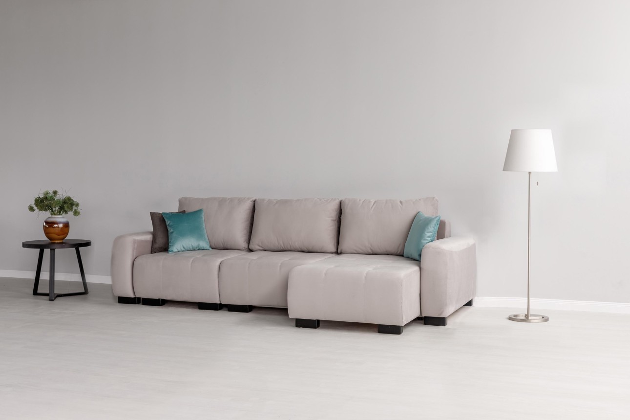 Canapea modulară KING 3 (700), cu lada depozitare, 2650x1170x720 mm, spațiu de dormit 2100x1600 mm.