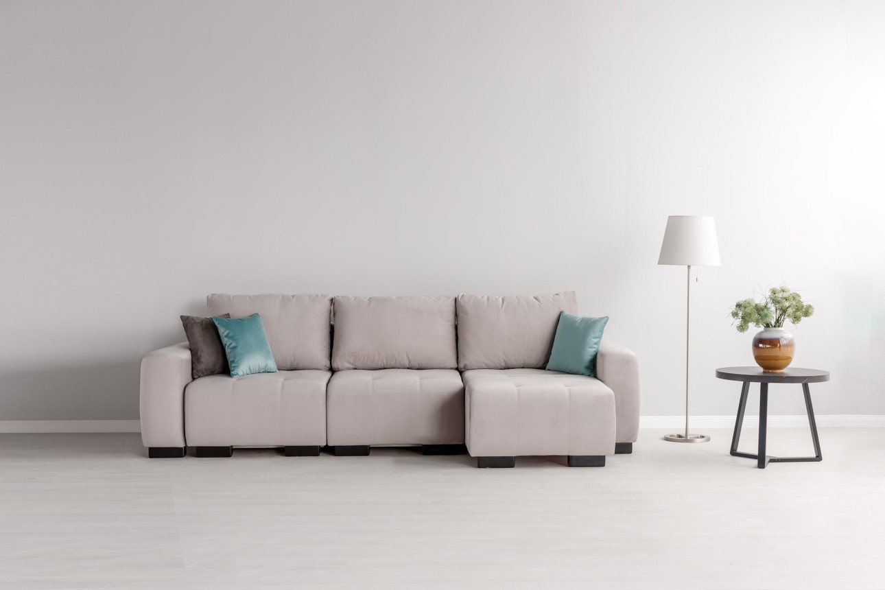 Canapea modulară KING 3 (700), cu lada depozitare, 2650x1170x720 mm, spațiu de dormit 2100x1600 mm.