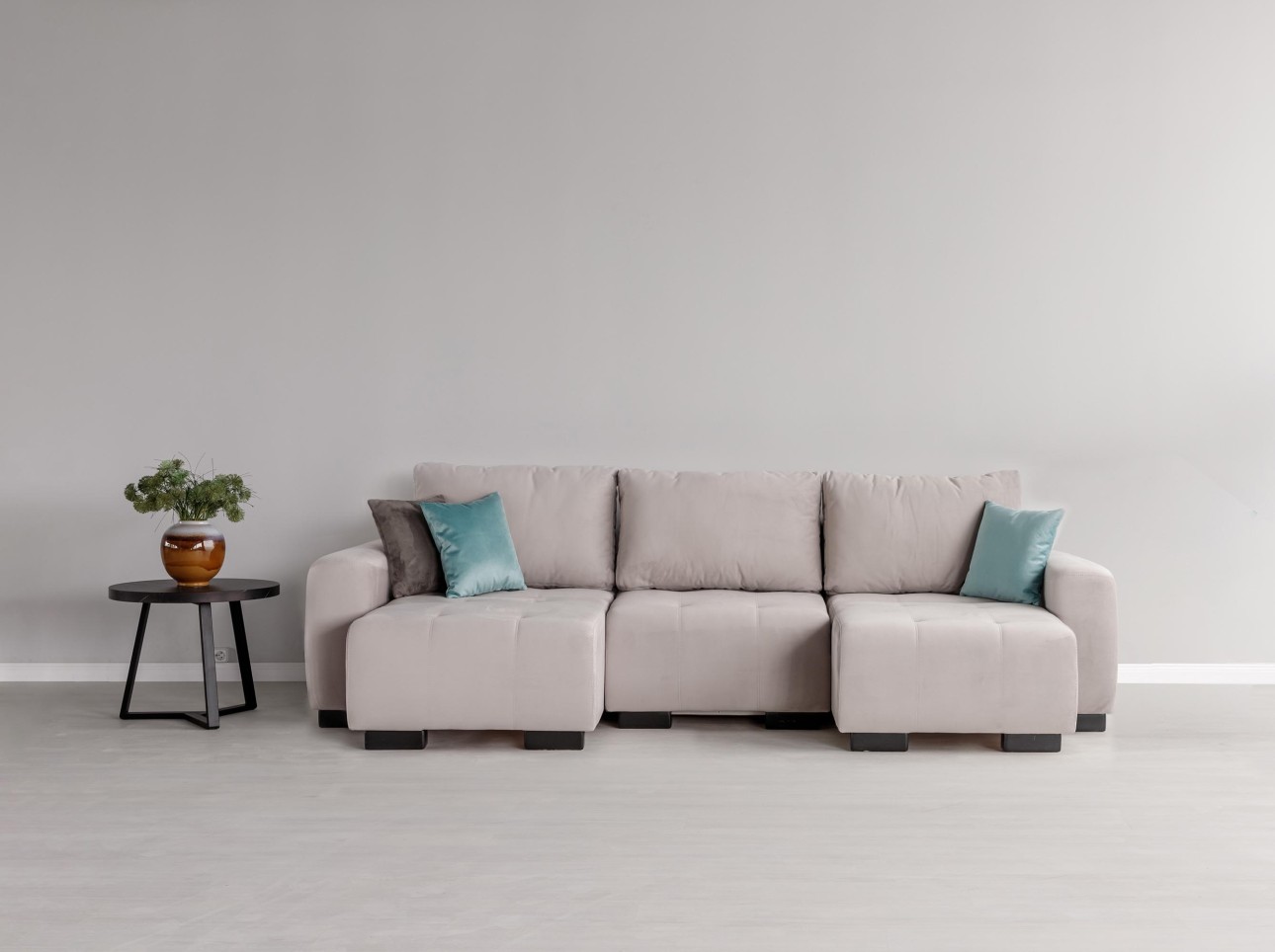 Canapea modulară KING 3 (700), cu lada depozitare, 2650x1170x720 mm, spațiu de dormit 2100x1600 mm.