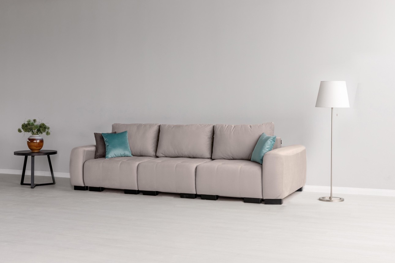 Canapea modulară KING 3 (700), cu lada depozitare, 2650x1170x720 mm, spațiu de dormit 2100x1600 mm.