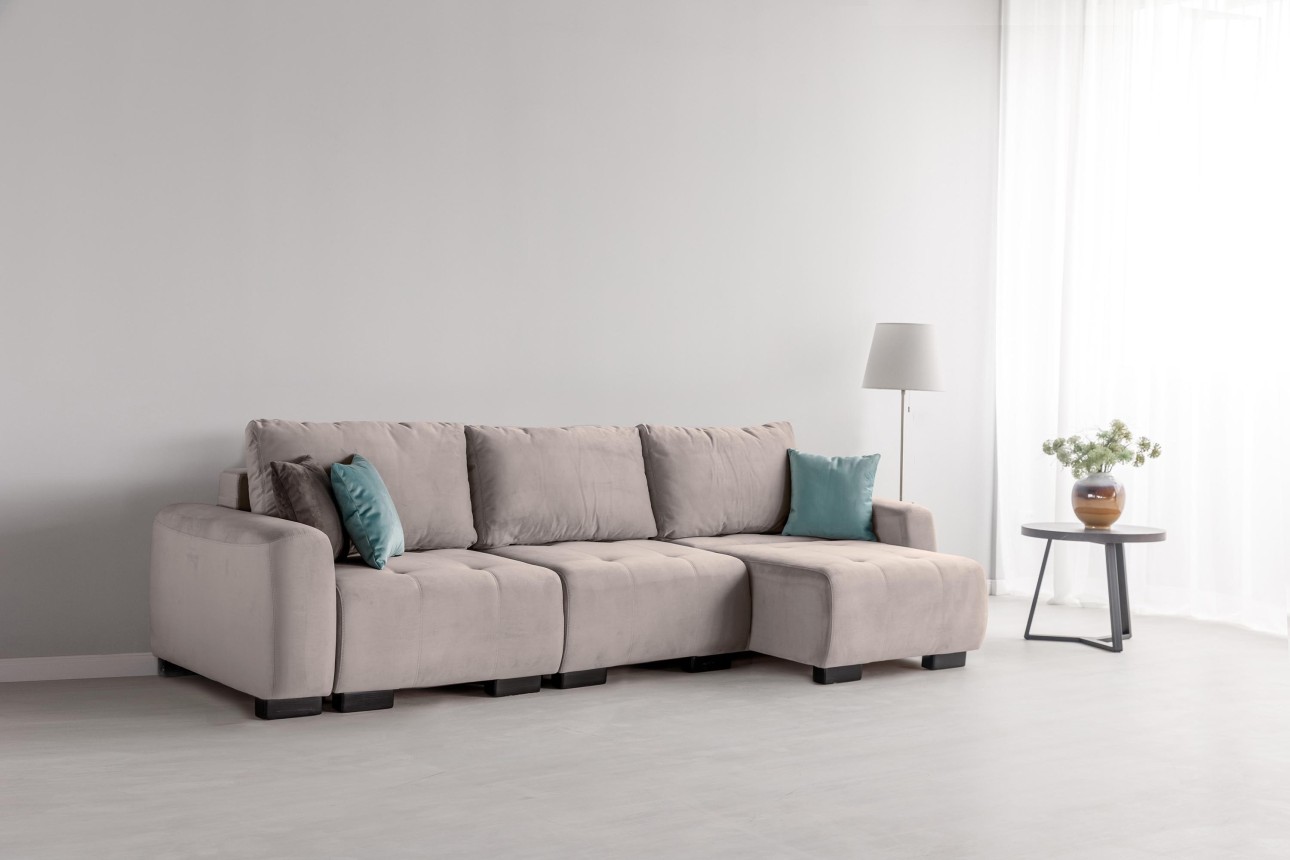 Canapea modulară KING 3 (700), cu lada depozitare, 2650x1170x720 mm, spațiu de dormit 2100x1600 mm.