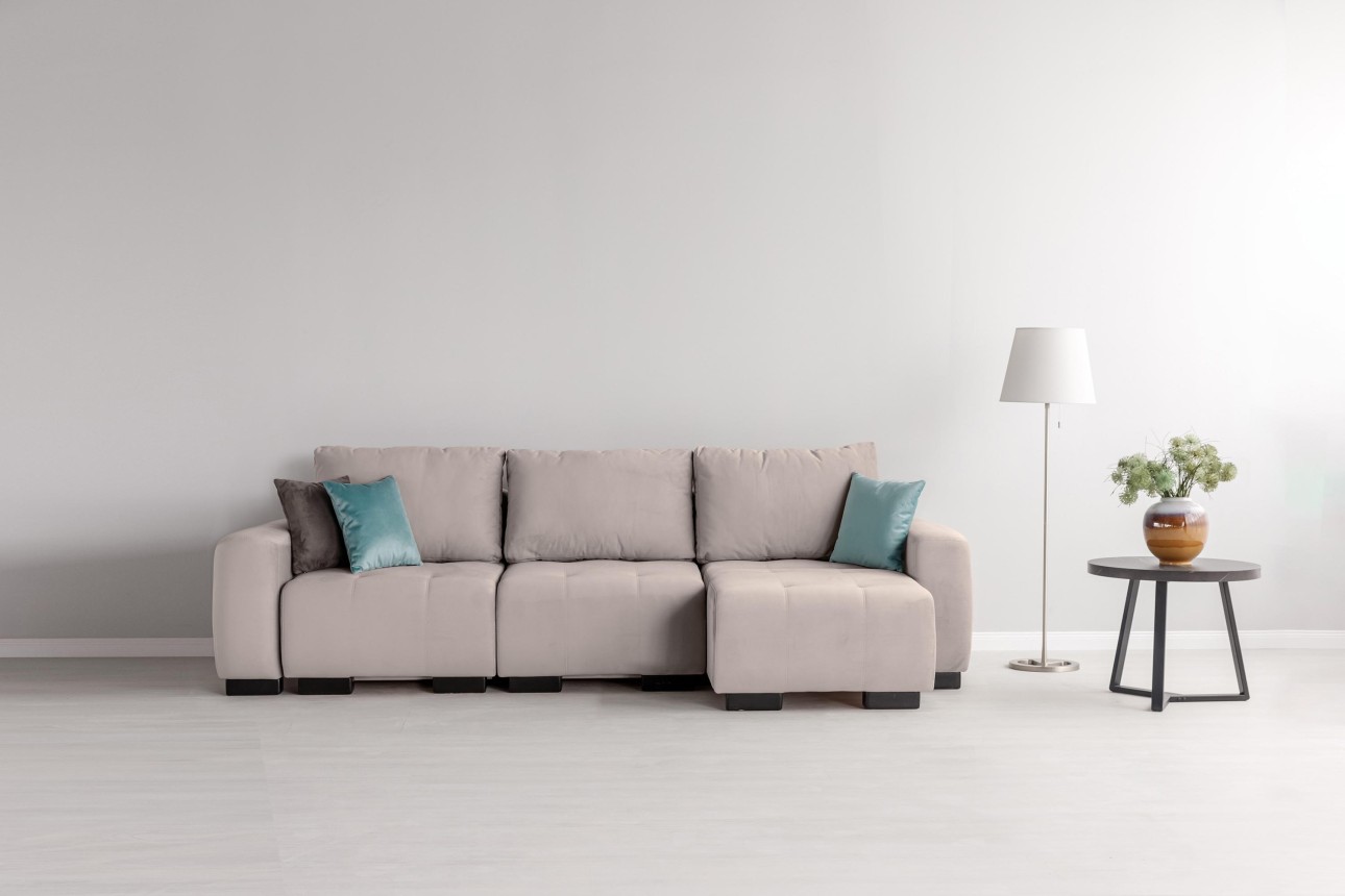 Canapea modulară KING 3 (700), cu lada depozitare, 2650x1170x720 mm, spațiu de dormit 2100x1600 mm.
