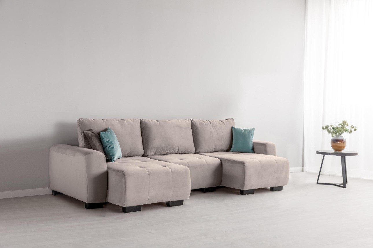 Canapea modulară KING 3 (700), cu lada depozitare, 2650x1170x720 mm, spațiu de dormit 2100x1600 mm.