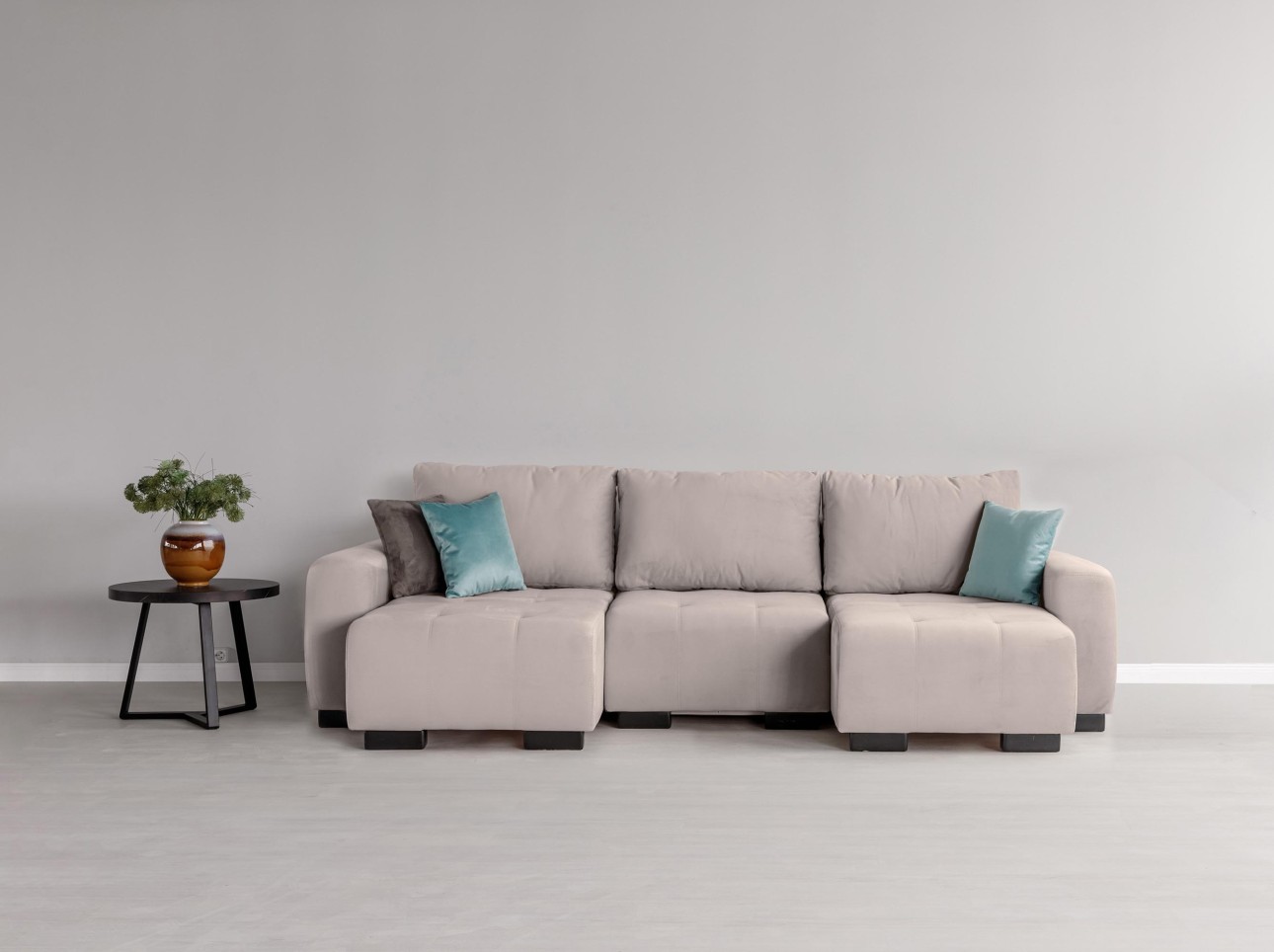 Canapea modulară KING 3 (700), cu lada depozitare, 2650x1170x720 mm, spațiu de dormit 2100x1600 mm.