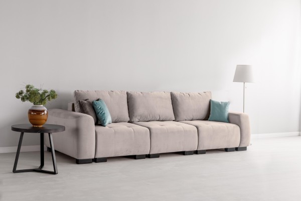 Canapea modulară KING 3 (700), cu lada depozitare, 2650x1170x720 mm, spațiu de dormit 2100x1600 mm.