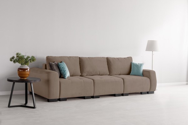 Canapea modulară KING 3 (700), cu lada depozitare, 2650x1170x720 mm, spațiu de dormit 2100x1600 mm.