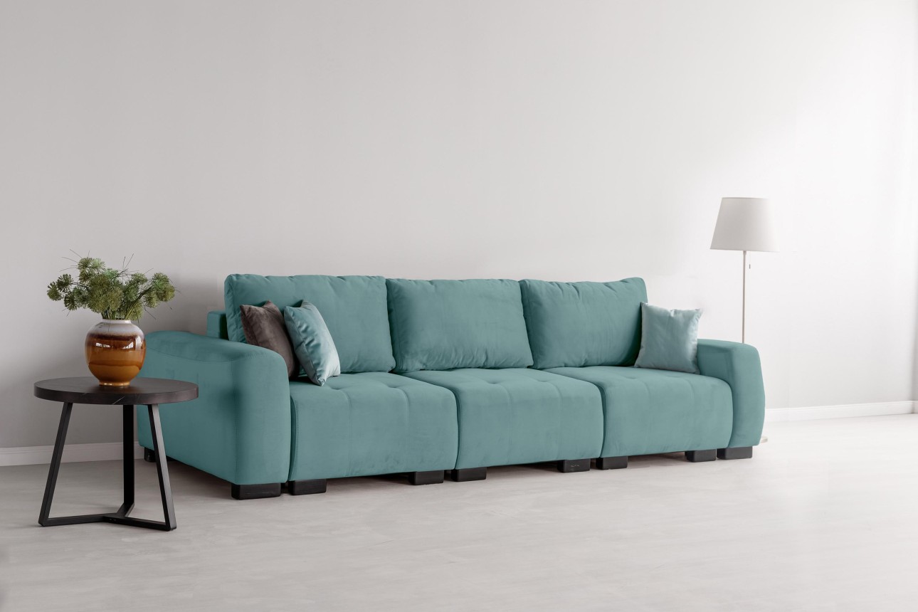 Canapea modulară KING 3 (700), cu lada depozitare, 2650x1170x720 mm, spațiu de dormit 2100x1600 mm.