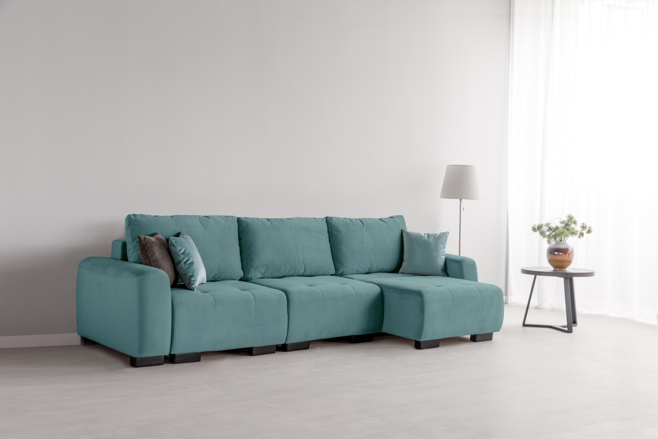 Canapea modulară KING 3 (700), cu lada depozitare, 2650x1170x720 mm, spațiu de dormit 2100x1600 mm.