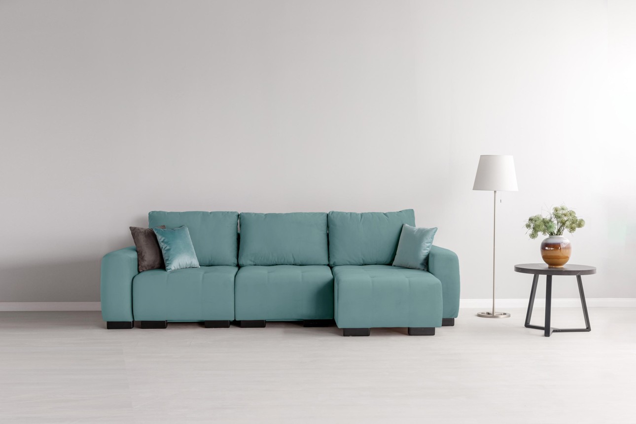 Canapea modulară KING 3 (700), cu lada depozitare, 2650x1170x720 mm, spațiu de dormit 2100x1600 mm.
