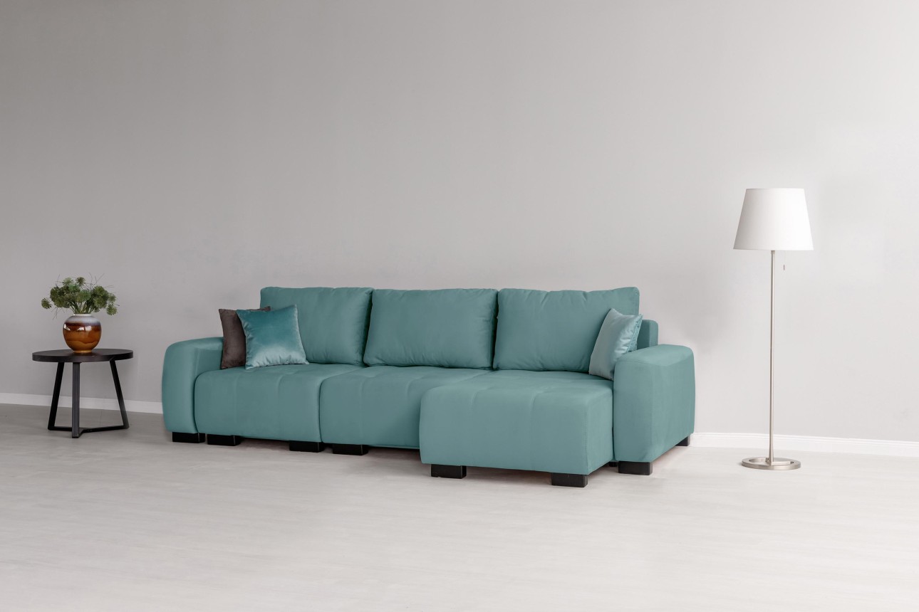 Canapea modulară KING 3 (700), cu lada depozitare, 2650x1170x720 mm, spațiu de dormit 2100x1600 mm.