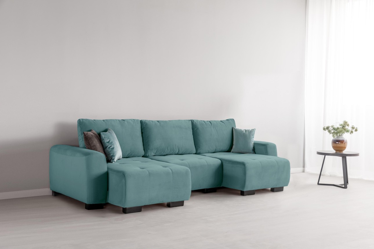 Canapea modulară KING 3 (700), cu lada depozitare, 2650x1170x720 mm, spațiu de dormit 2100x1600 mm.