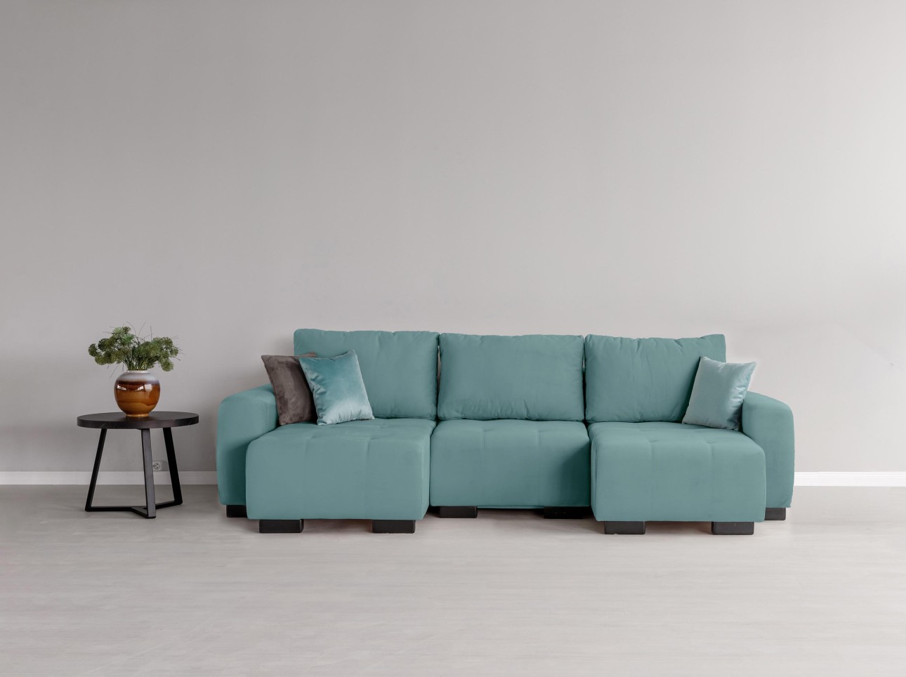 Canapea modulară KING 3 (700), cu lada depozitare, 2650x1170x720 mm, spațiu de dormit 2100x1600 mm.