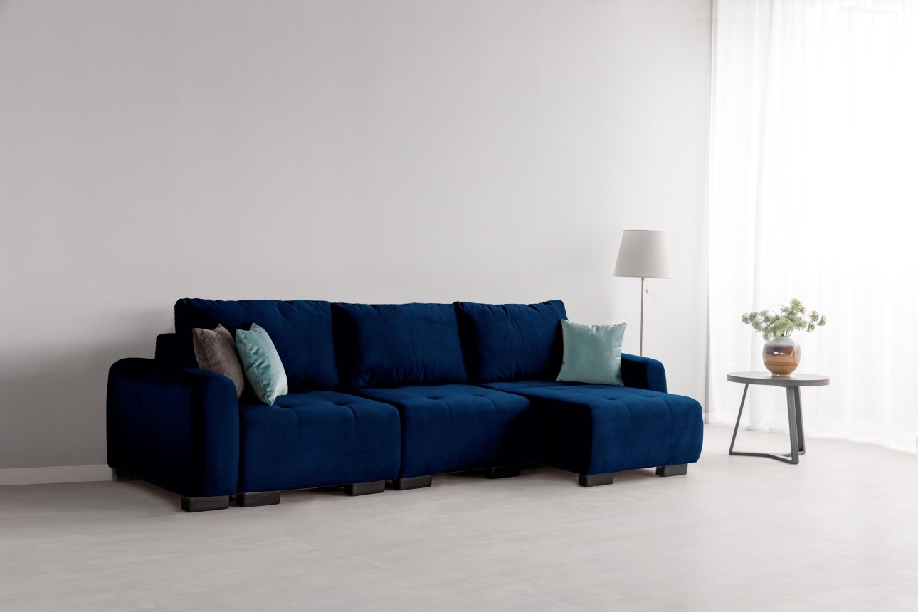 Canapea modulară KING 3 (700), cu lada depozitare, 2650x1170x720 mm, spațiu de dormit 2100x1600 mm.