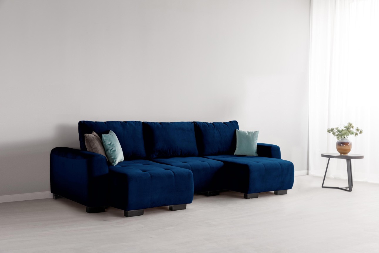 Canapea modulară KING 3 (700), cu lada depozitare, 2650x1170x720 mm, spațiu de dormit 2100x1600 mm.